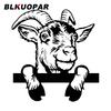 BLKUOPAR Little Goat Peeking Car Stickers Cute Animal Decal Scratch-Proof Die Cut Trunk Air Conditioner Car Styling