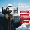 1 pz Nuovo supporto per telefono cellulare con selfie stick Bluetooth, retrattile, portatile, multifunzionale, mini treppiede con otturatore remoto wireless