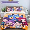 Juego de ropa de cama Kpop Hunter2 de 3 piezas, juego de funda nórdica incluye funda nórdica y fundas de almohada, decoración de dormitorio y regalo perfecto para todas las estaciones