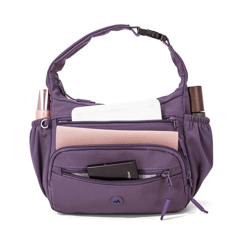 Multi-vakken Nylon Tas Pendelaar Multifunctioneel Schouder Crossbody Draagbaar Kleine Vierkante Tas