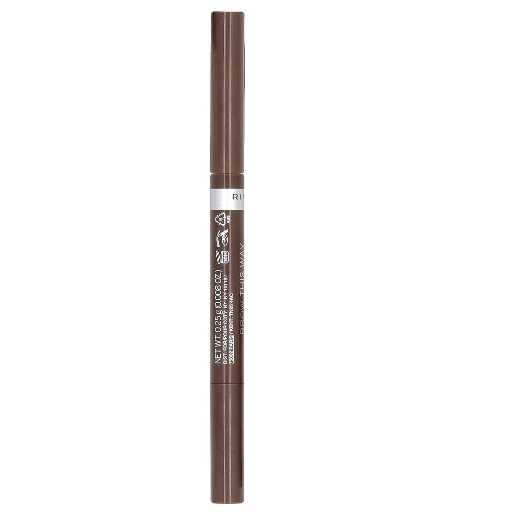 Rimmel London, Brow This Way, Fill & Sculpt Eyebrow Definer, Medium Brown, 0.25g (0.008oz)