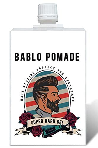 BABLO POMADE Hair Gel, Super Hard, for Men, Hair Grease, Hair Wax, Hair Styling Product, Barber