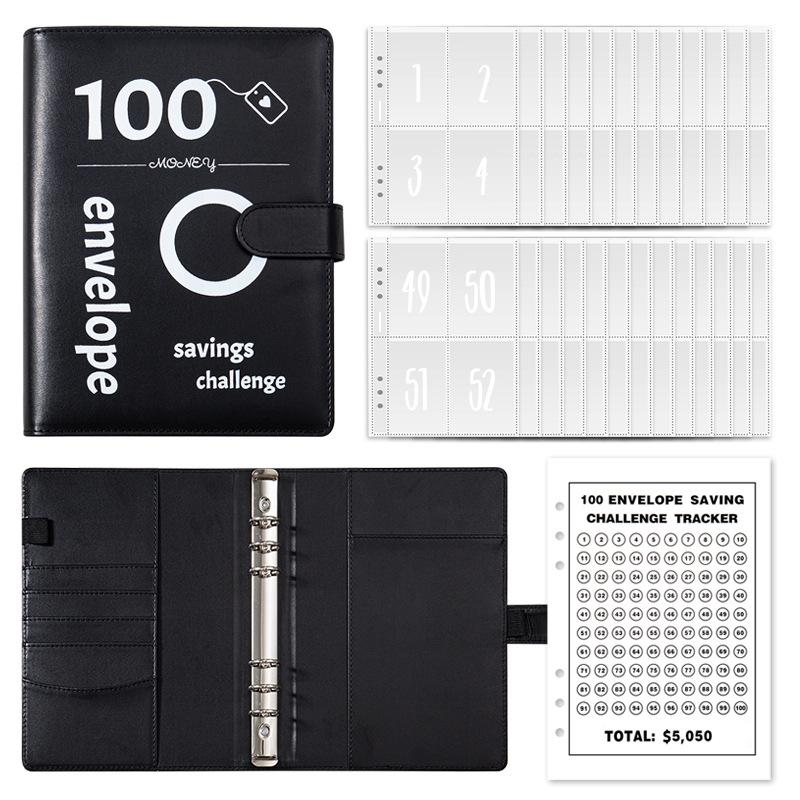 100-Day Savings Challenge Budget Binder & A5 Planner Notebook