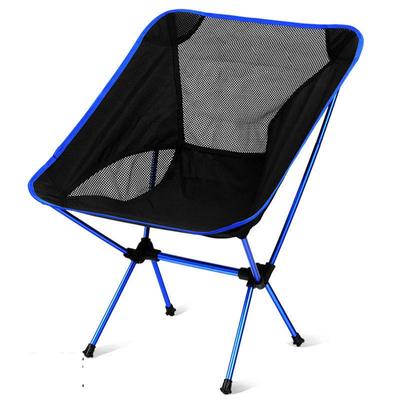 1PC Outdoor Camping Portable Folding Aluminum Fishing Chair Outdoor Courtyard Light Beach Leisure Moon Chair