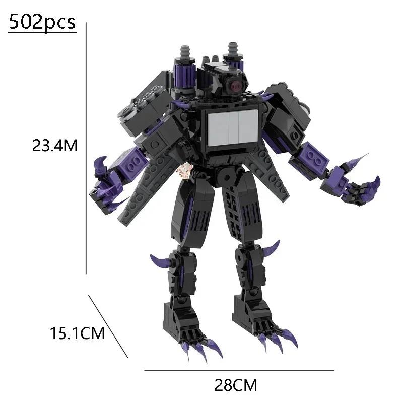 Skibidi Toilet Building Blocks Zombie Skibidi Toilet Logo The Audio Man And Camera Titan Man Building Block DIY Bricks Toys