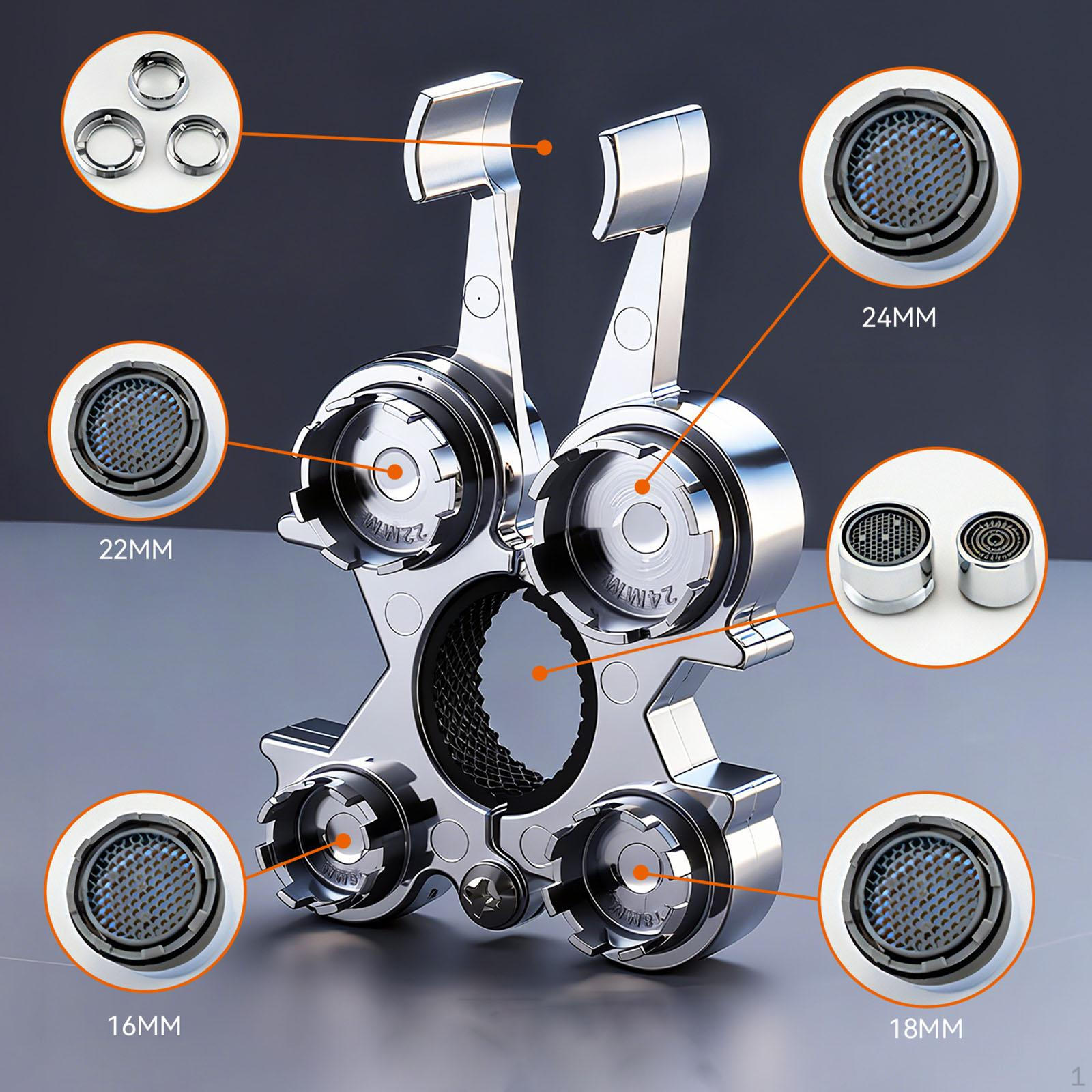 

Bathroom Faucet Wrench Plumbing Tool Maintenance Convenient Practical Sturdy Nozzle Removal Aerator