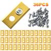 0.6MM Lawn Mower Blades for Mammotion Luba Robot Double Hole Mower Blades Stainless Steel Mower Blade Set Lawn Mower Supplies