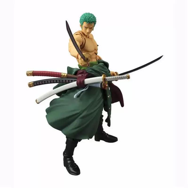 One Piece Zoro Action Figure Model Toys Kit With Multiple Swords Accessories Movable Joints Anime Collectible Ornament Gifts