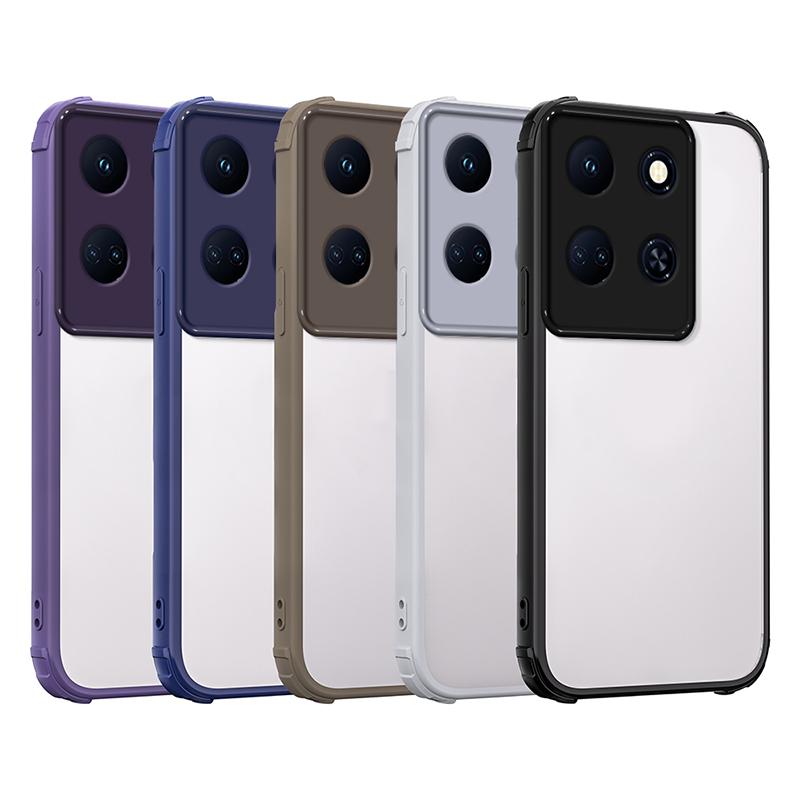 Dla Infinix Note 40 Nowe Przezroczyste Pancerne Wstrząsoodporne Etui Dla Infinix Note 50 Pro Plus Ochrona Obiektywu Aparatu Pokrowiec Note 30 Pro