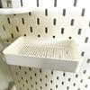 Pegboard Storage Basket Tray Box Hollow Holder Fits 5mm Thick Oval Pegboard Small Home Tool Organizer