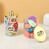 1/2/3pcs Acrylic Qtip Holder Dispenser Storage Box Bathroom Organizer Jars Round Cotton Ball Pad Swab Holder Dispenser Container