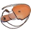 India Brass Necklace magnifier with Chain Magnifying Glass Leather cover 2x magnifier  (Brown)