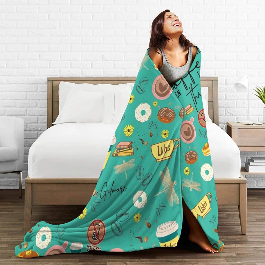 Soft Warm Blanket Camping Gilmore Girls TV Show Bedding Throws Flannel Bedspread For Bedroom Novelty Sofa Bed Cover