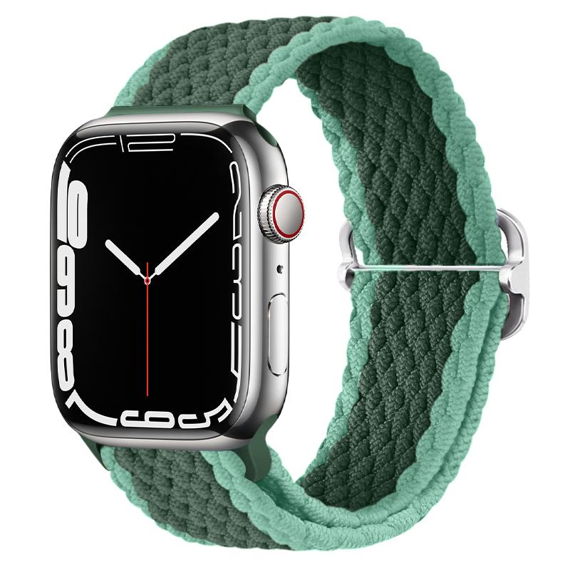 Braided Loop Strap for Apple Watch Band 44mm 40mm 49mm 45mm 41mm 46mm 42 38mm Nylon Bracelet iWatch Series Ultra 10 9 8 7 6 5 SE