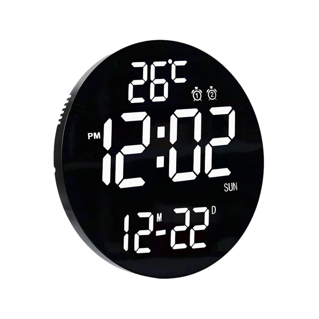 

WiFi Wall Digital Wall Nordic Modern LED Digital App Color Remote Color Temperature Brightness Day of the Week Radio-Controlled Clock, Clock, Style,