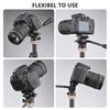 Andoer Compact Camera Video Fluid Head Pan Tilt Cap Trepied Panorama Ballhead Montare trepied Aluminiu