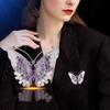 1 szt. Romantyczna Retro Broszka Motyl Wspaniała Luksusowa Przypinka Kreatywne Eleganckie Akcesoria Biżuteryjne Prezent na Imprezę Urodziny Festiwal