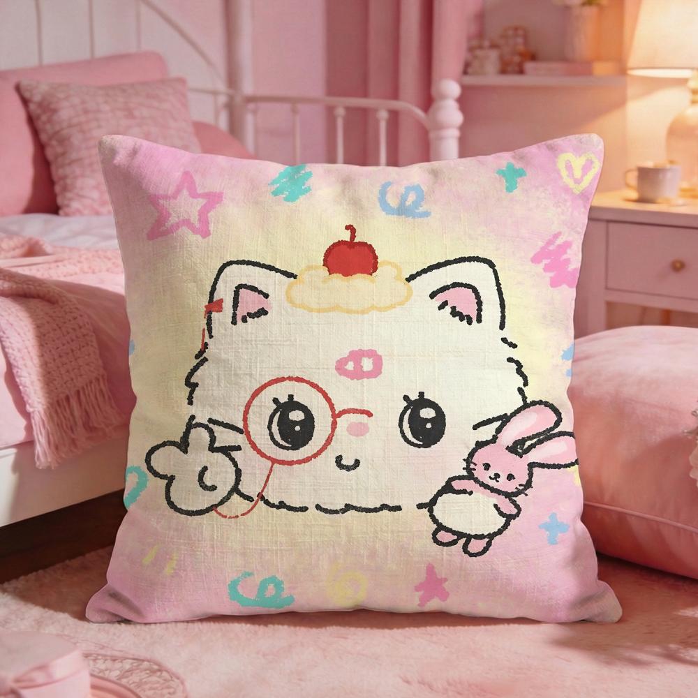AnimalFish Lover CatS Cushion Cover Premium Comfort Reversible Pillow Cove Two In One Design for Any Room Car Interior