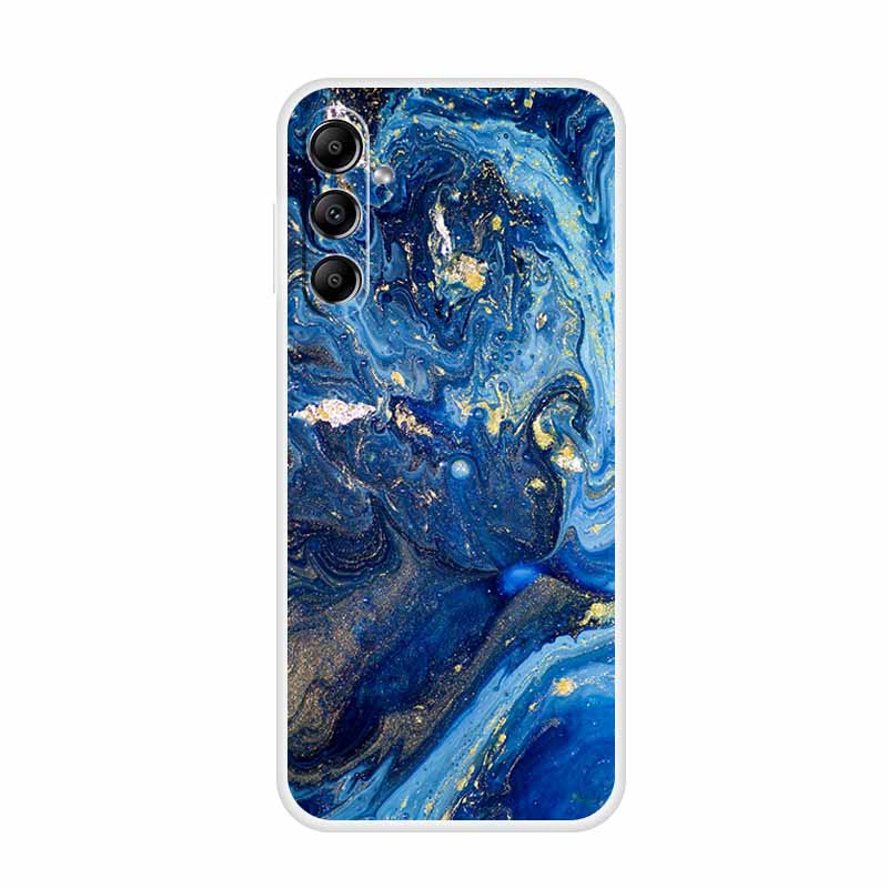 For Samsung Galaxy A14 A34 A54 5G Marble Soft Case Silicone TPU Phone Back Cover Coque for Samsung A 54 34 14 4G Cartoon Fundas