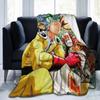 Genos King Saitama Blanket OnePunchManS Anime Fuzzy Vintage Warm Throw Blanket for Home Summer