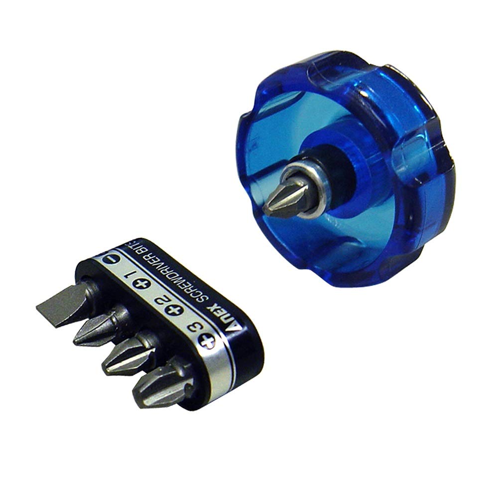ANEX Interchangeable Stubby Wide Handle Screwdriver Bit Set 62 (5 bits) No.