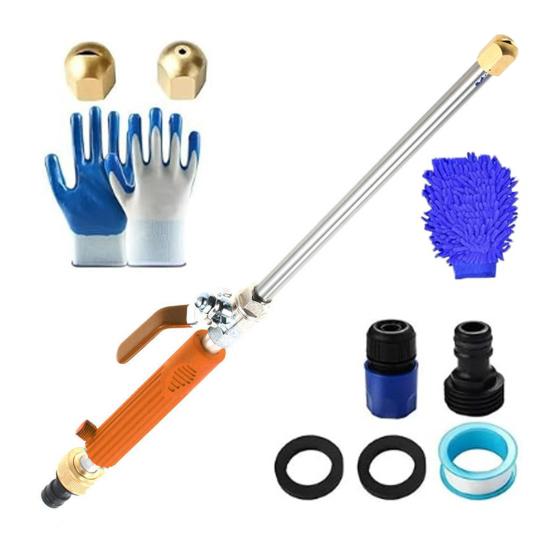 Høytrykksspylerlanse Høytrykkskraftspyler Bærbar Bilvaskelanse med Slange Hurtigkobling for Bilvindu Hage Rengjøring