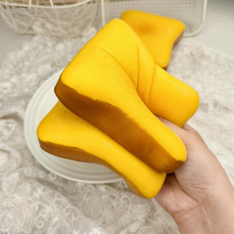 Toast Bread Slow Rising Squeeze Toy Soft Fidget Toy Perfect Easter Basket Stuffer for Kids Stress Relief