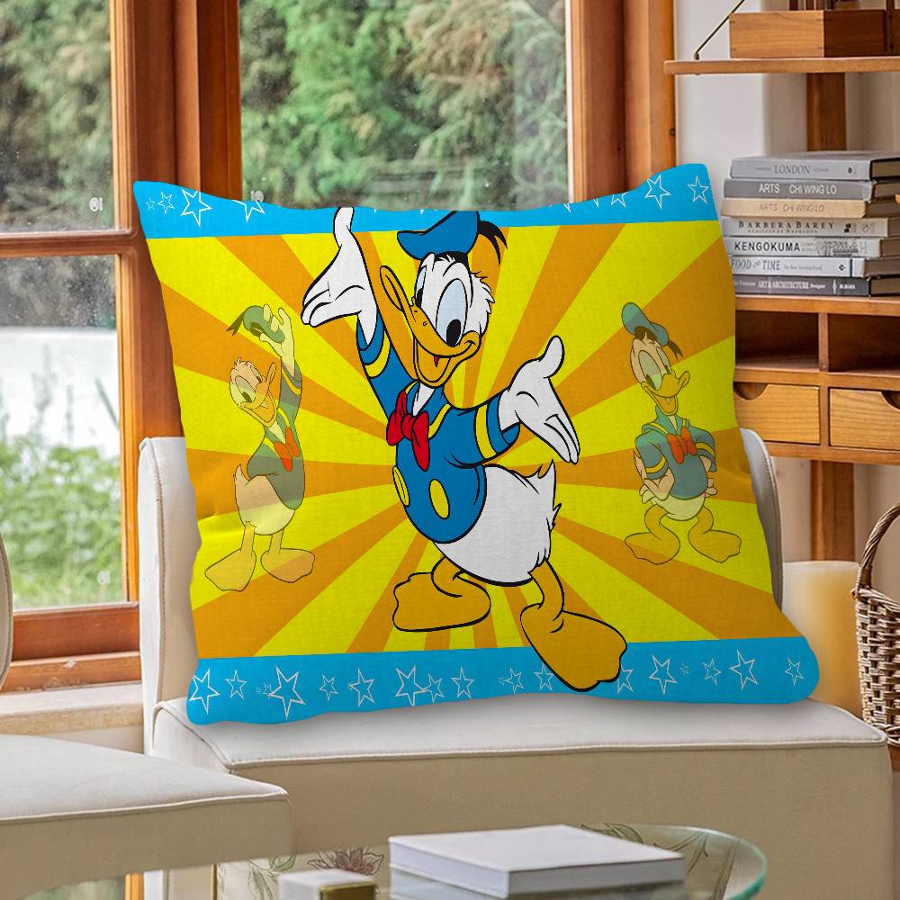 D-Donald D-Duck Personalized Picture Text Home Decorative Pillows Household Gifts 45x45cm