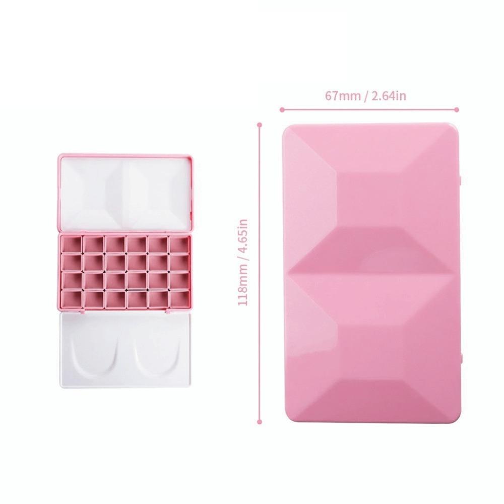 Big Size Travel Case Palette Half Pans Imitation Enamel Half Pans Palette Empty Box Refill Case Diamond Painting Box