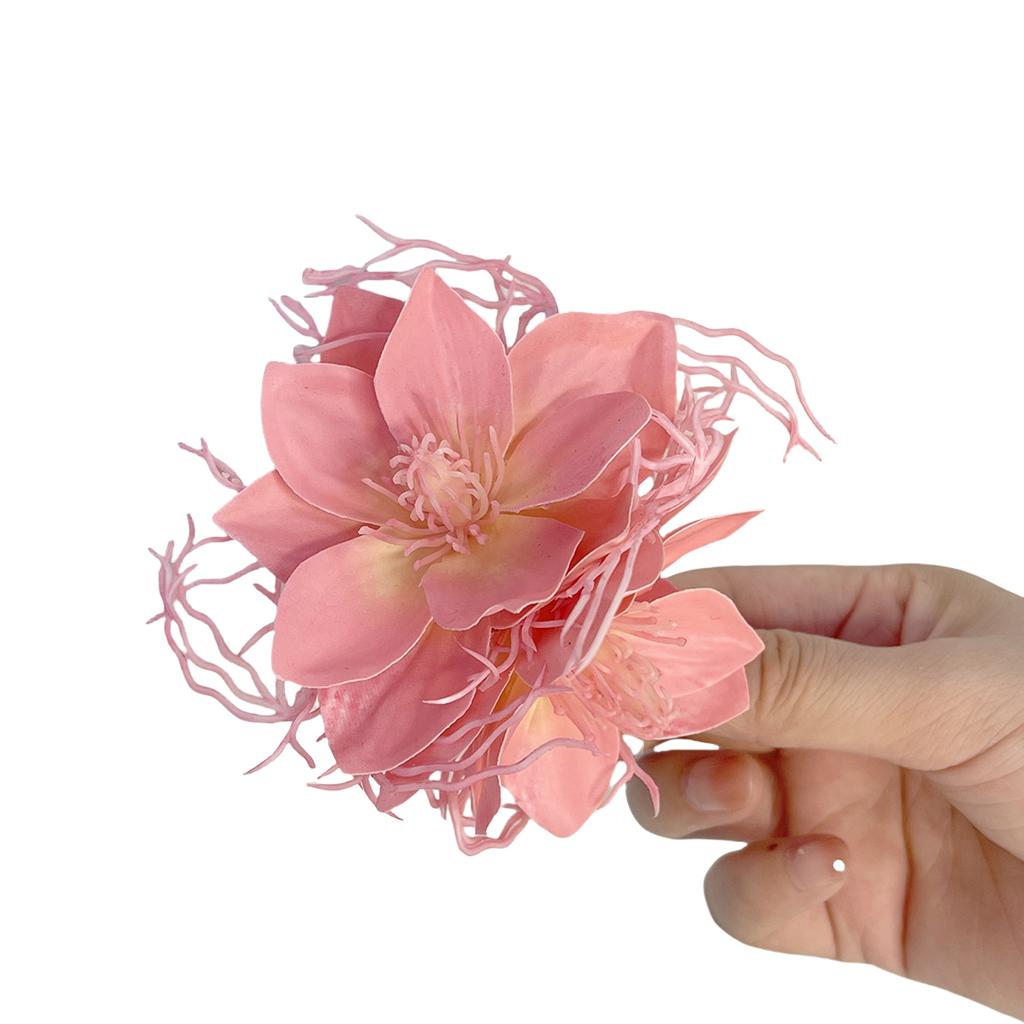 Girls Hair Clip Camellia Women Kid Hairgrips Artificial Headdress Barrettes Camellia Shape Sweet 2000s Girls Hairpins