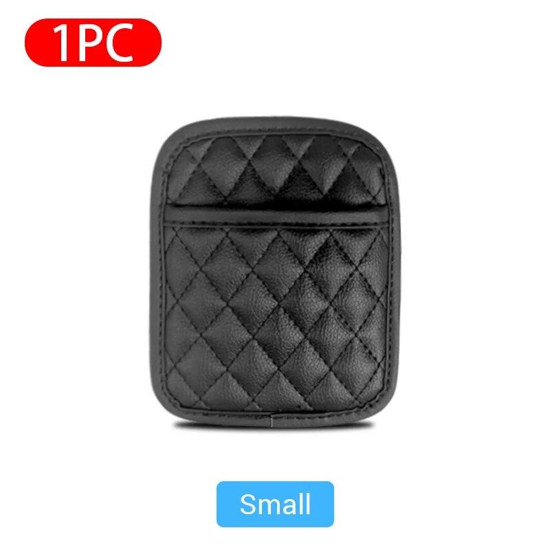 Organizadores de carro multifuncionais Bolsas de bolso para caixa de armazenamento de carro Bolsa de coleta para cartões Telefone Chave Bolsa adesiva no interior do carro