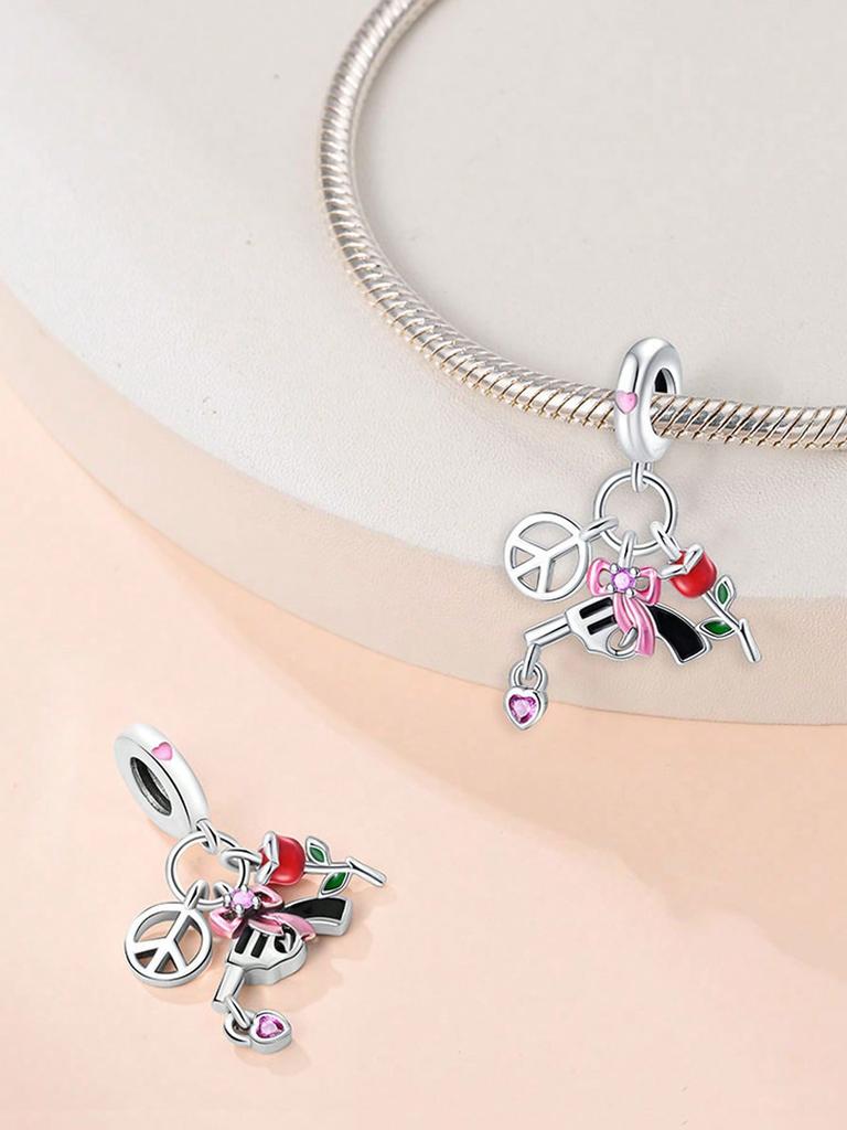 Charms Plata Ocean Travel Ship Luggage Beads Charm Copper Plated Fit Charms Original Bracelet For Jewelry Making Diy Charm