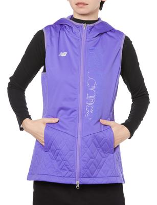 Thermal Long Vest Parka Diamond Golf 0 Women's (3D Quilt/Windproof/Stretch) / / 012-3258502 080_Purple [S]