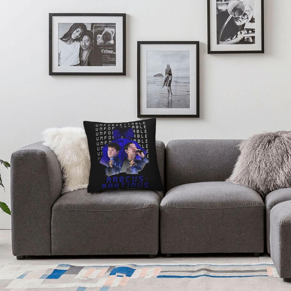 Marcus En Martinus Zweden Kussensloop Dubbelzijdig Bedrukken Polyester Kussenhoes Cadeau Sierkussenhoes Huis Vierkant
