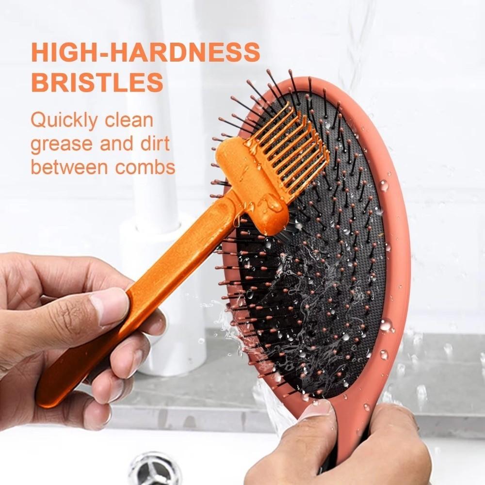 2-in-1 Hair Brush Cleaner Embedded Tools Hairbrush New Cleaner Rake  For Home Salon