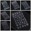 Laser Snowflake Christmas Laser Nail Stickers French Lines Christmas Nail Decorations  Girls