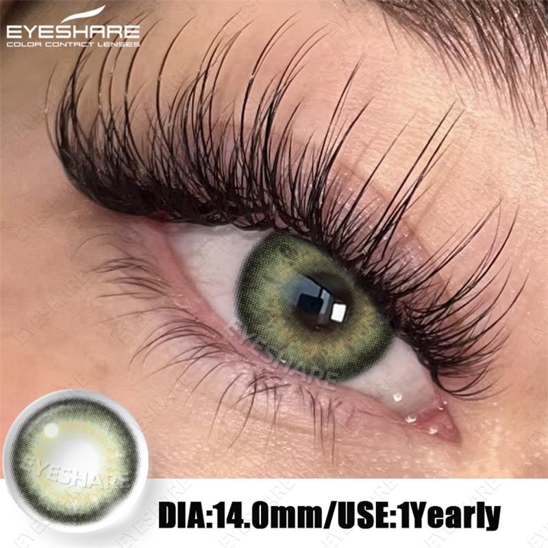 Eyeshare 2pcs Colored Eyes Contact Lenses Blue Lentes De Contacto Natural Brown Pupilentes Gray EyesLense Green Beautiful Pupils