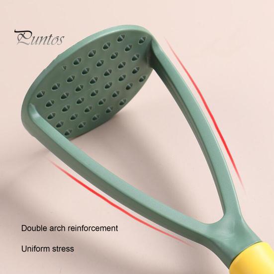 Kartoffelstampfer, robust, antihaftbeschichtet, PP, weicher Griff, Kartoffelpresse, Zerkleinerer für die Küche