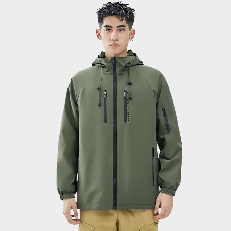 OVERPROTECTION it OP Men s Hooded Casual Outdoor Jacket 2XL