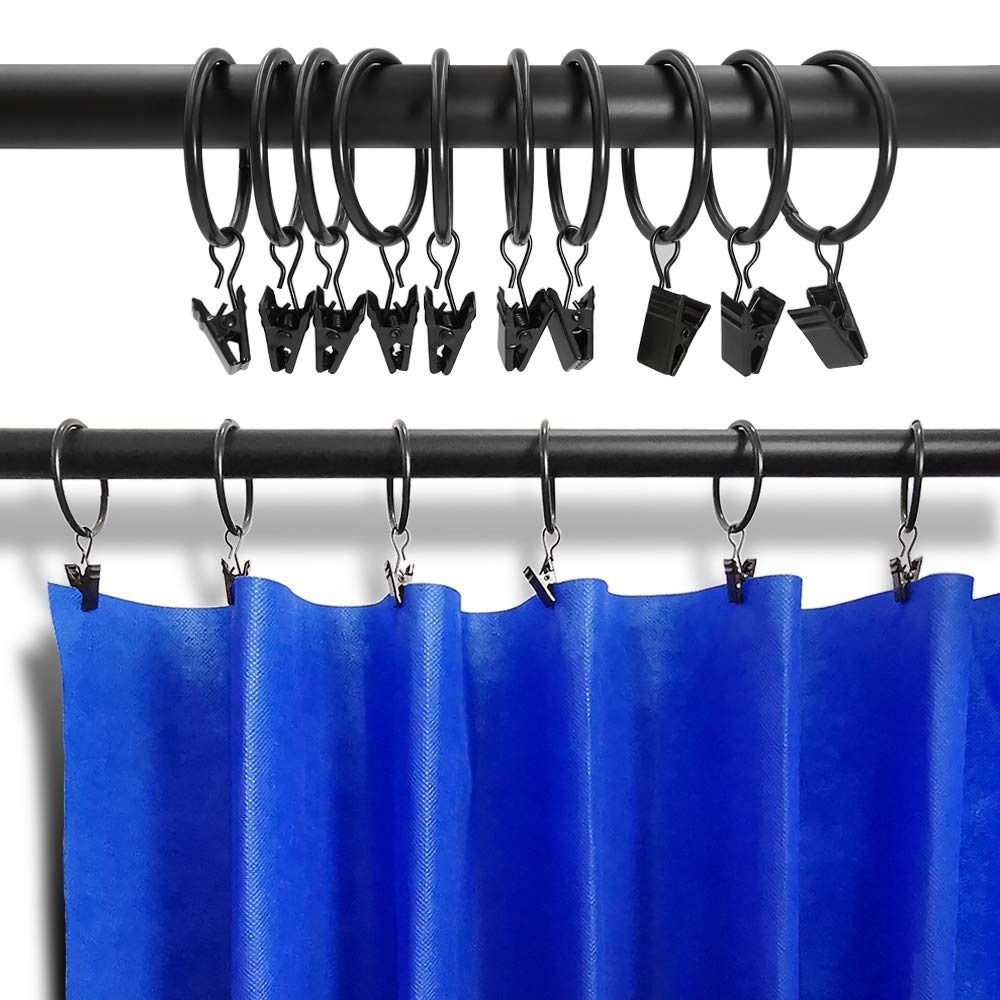 Heavy Duty Hanging Hooks Metal Metal Curtain Clips Drapes Tie Buckles Roman Circles  Home