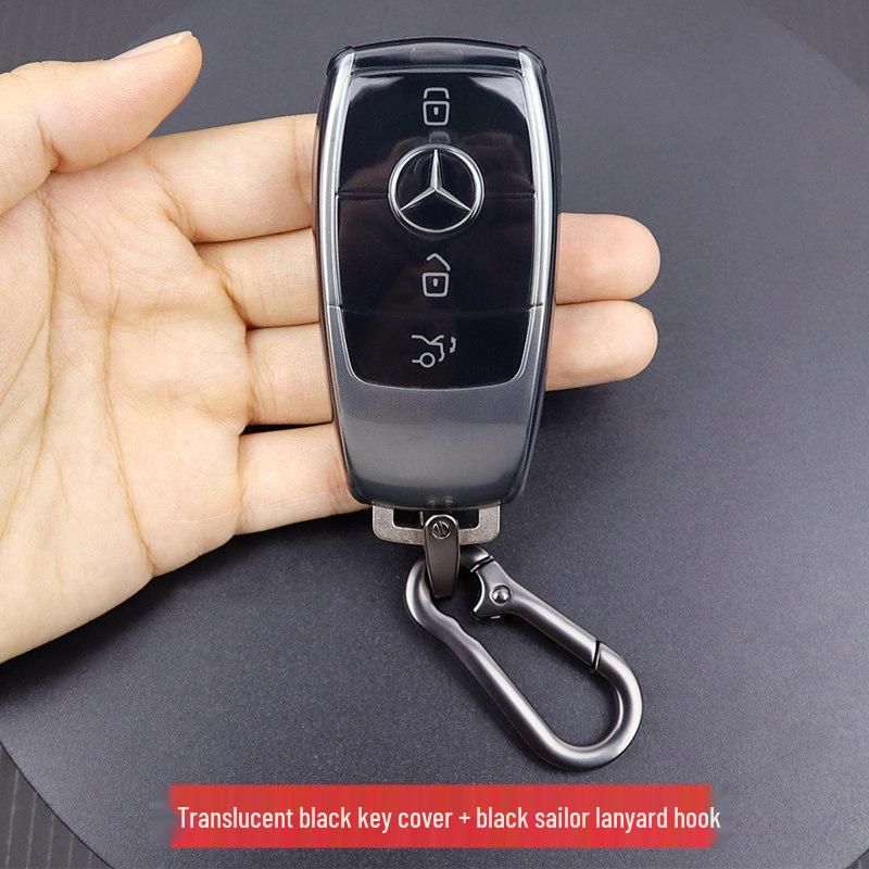Transparent Ultra-Thin Key Case for Mercedes A200L, E300L, GLC260L, GLB, GLE350, and CLS Class