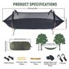 3-in-1 Tunnel Mosquito Net Hammock with Waterproof Rainfly - Tree Tent for Solo Camping, Lightweight & All-Weather Protection