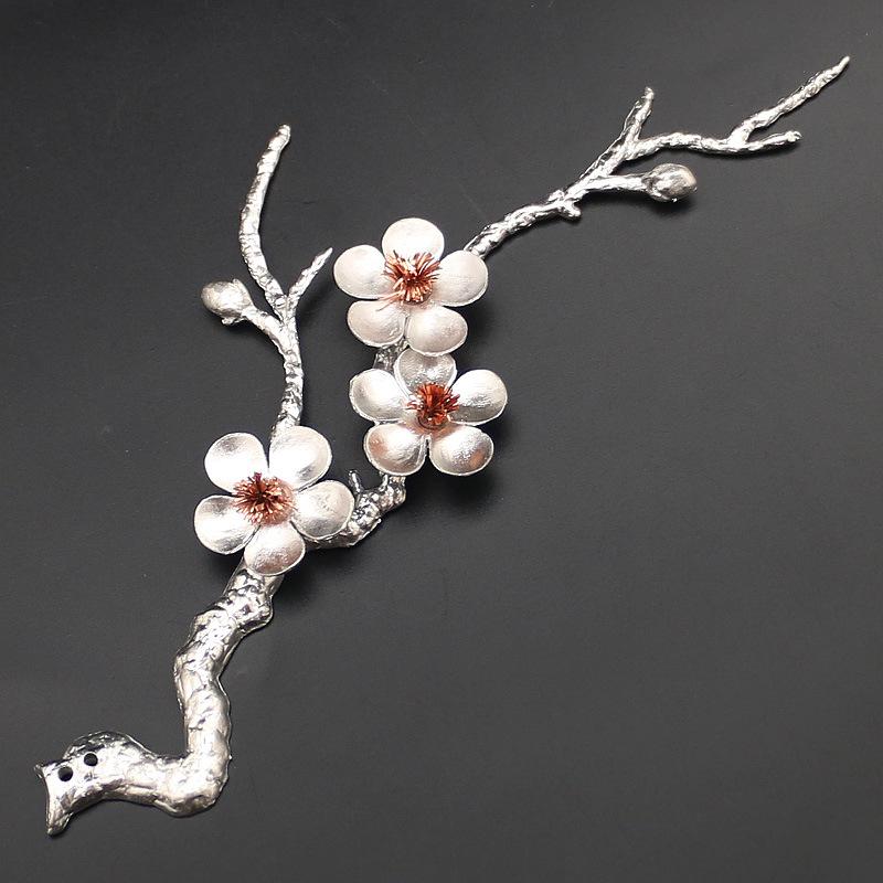 

F Tin Handmade Курильница для благовоний для палочек из сливы Подставка для благовоний из металла для гостиной Домашний декор Таиланд Подставка для благовоний