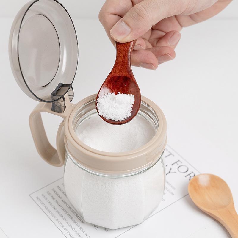 1PCS Mini Natural Wooden Spoon Scoop Tea Coffee Condiment Salt Seasoning Sugar Spoon Ice Cream Spoon