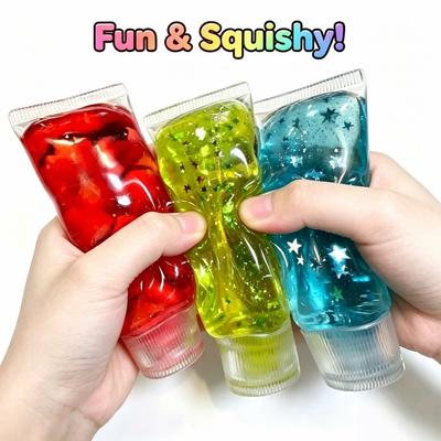 Shapeable Toothpaste Stress Ball Non-Bounce Squishy Shapeable Squeeze Toys Vaseline Feel Anxiety Relief Sensory Toy For All Ages