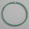Emerald Green Zirconia Tennis Necklace