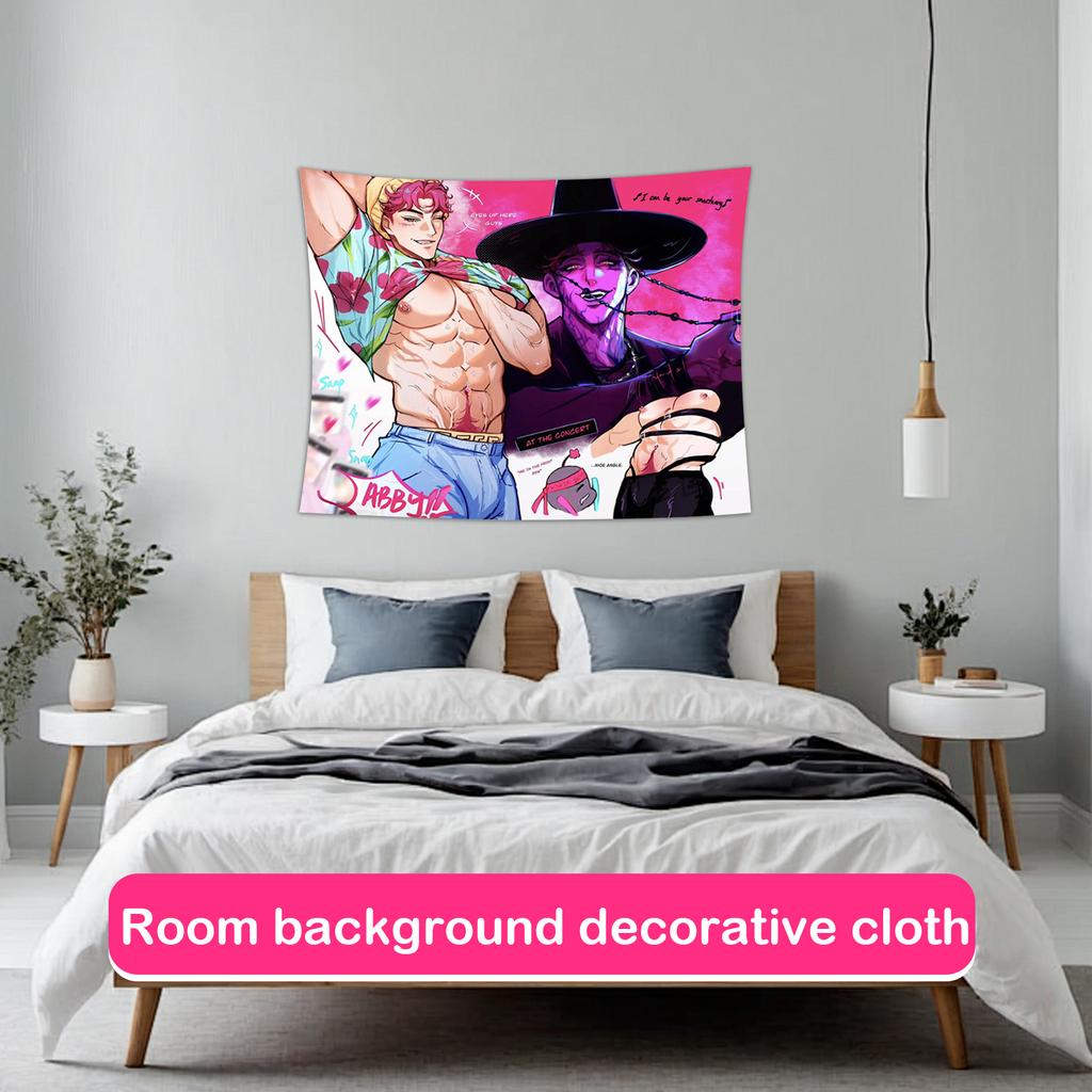 150x130cm Fashionable Printed Hanging Cloth Background Cloth Wide Room Background Decorative Cloth