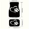 2pcs/4pcs Cartoon Dog Paw Car Foot Pad: Universal Anti-Slip Protection & Dust-Proof Car Accessories for Front & Rear Seats