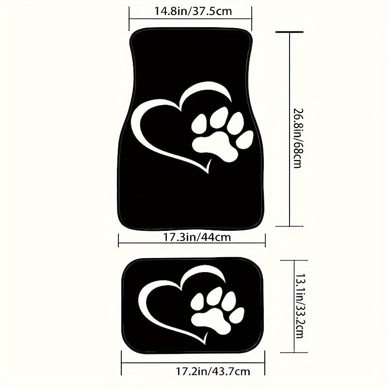 2pcs/4pcs Cartoon Dog Paw Car Foot Pad: Universal Anti-Slip Protection & Dust-Proof Car Accessories for Front & Rear Seats