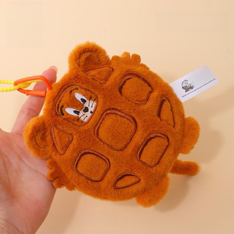 Jerry Card Plush Bag Tom And Jerry Waffle Cartoon Saddlebag Storage Document